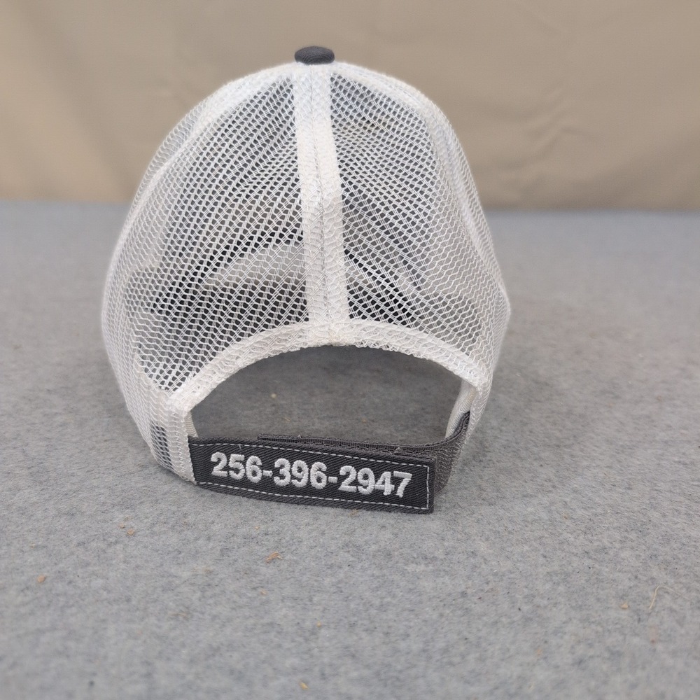 Crown Browns Concrete Cement Trucker Hat Gray White Mesh Adjustable Cap NA308 - Picture 4 of 5